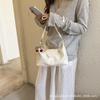 Summer new fresh armpit bag women's soft leather fashion large capacity casual shoulder bag crossbody