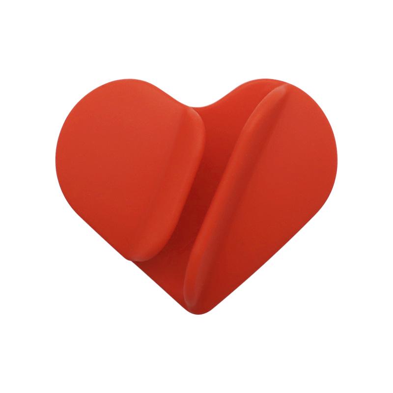 Heart-Shaped Silicone Lipstick & Phone Holder - Trendy and Versatile