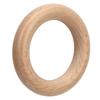 10 Pcs Wooden Rings Natural Grain Polished Smoothly Comfortable Touch Craft Wood Ring Pendant 8cm/3.1in