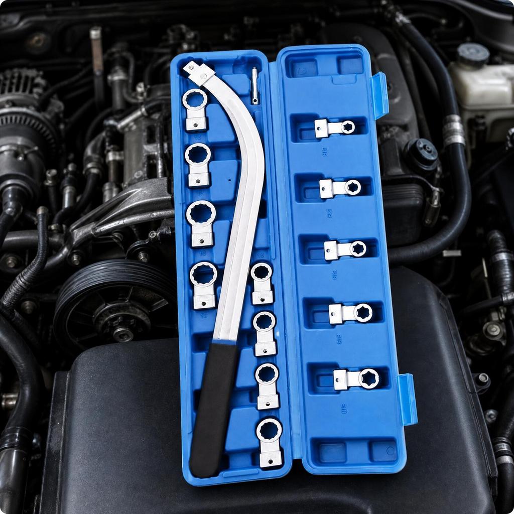 15 Pieces Belt and Pulley Tool Rust Resistant for Garage Repairs, Auto Mechanics