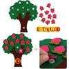 Fruit Tree Felt Children Jigsaw Puzzle Non-woven Early Childhood Intellectual Education Baby Toys Digital Montessori Toys TMZ