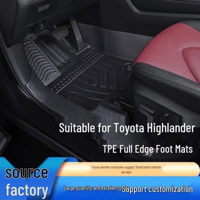 Toyota Highlander TPE Floor Mats (2015-2026) - Full Coverage, 4th Gen 7-Seater