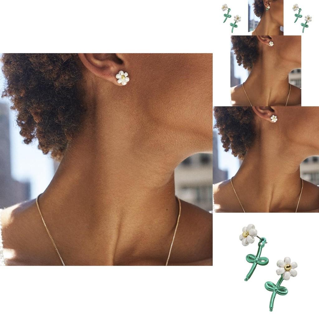 Fashionable Alloy Flower Earrings For Women Simple And Chic Street Style Jewelry