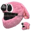 Motorcycle Plush Helmet Cover - Three-Eye Elk, Pumpkin, Rabbit Balaclava