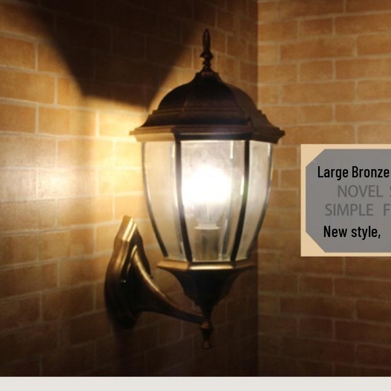 European Antique Modern Minimalist Waterproof LED Outdoor Wall Light for Courtyard and Landscape