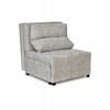 Fold-out Armchair with Sleeping Function KIMO Bedding Container Ramona Light Gray