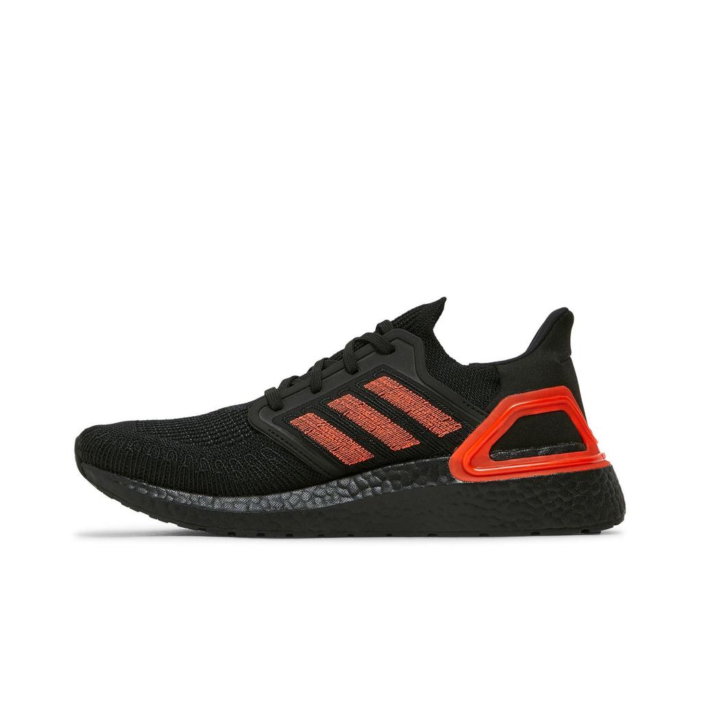 Adidas UltraBoost 20 'Black Solar Red' (Unisex) Core Black / Solar Red / Core Black Running Shoes EG0698