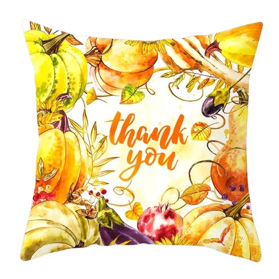 

Наволочка на День Благодарения, мягкая квадратная модная наволочка «Hello Autumn», праздничный домашний декор для офиса J