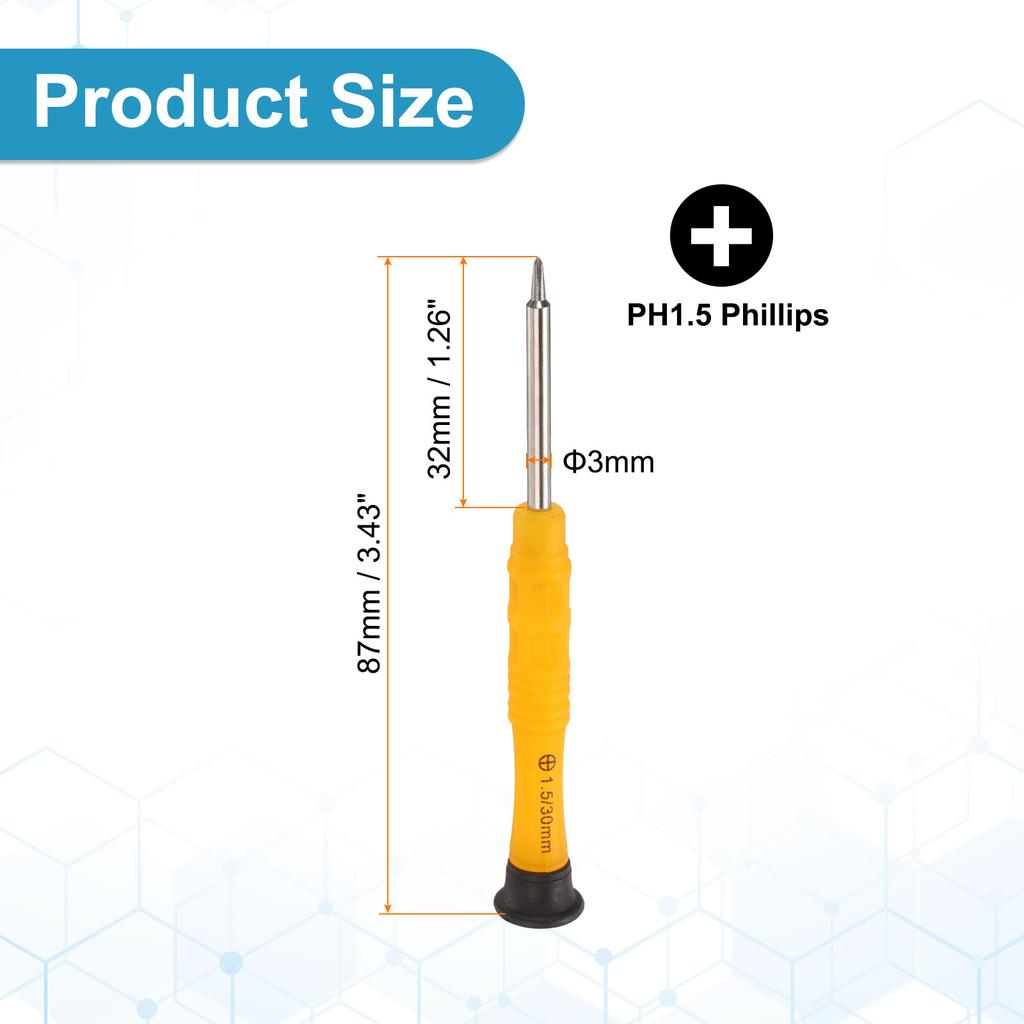 2/5/10pcs PH1.2-PH2 SL1.5 SL2 Mini Torx Phillips Y Type Five Star Head Slotted Screwdriver 3mm Shank Small Appliances Repairs