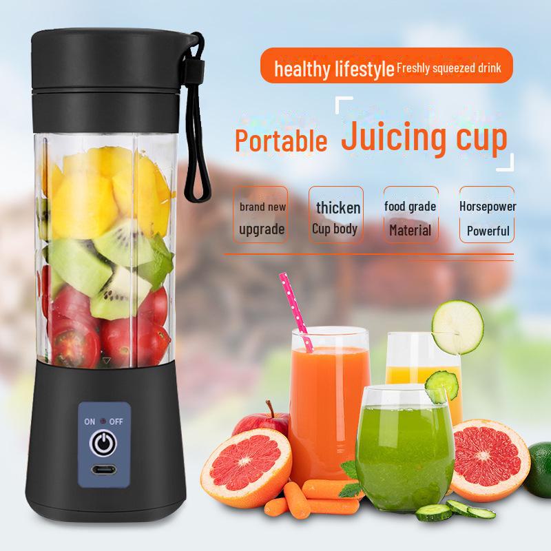 Portable 6-Blade Rechargeable Mini Electric Juicer Cup for Home