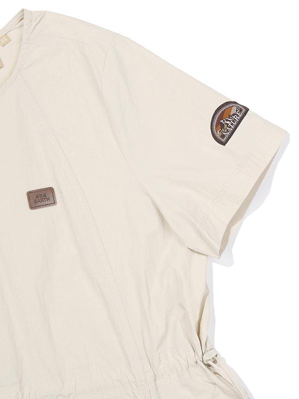 Bbc Earth W Out Pocket Dress_Cream