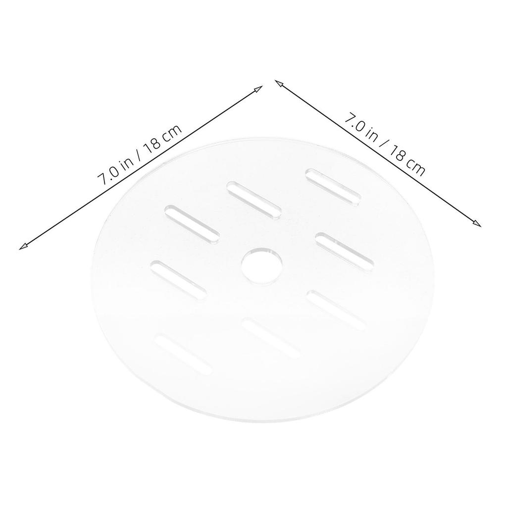 18Cm Round Acrylic Aquarium Cover Anti-Jumping Fish Tank Lid Clear Secure Fit for Turtle Shrimp Reptile Tanks Indoor Aquatic