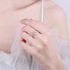 New 2ct Moissanite Ring 925 Silver Classic for Women Wedding Jewelry Engagement Charm Party Fashion Top Quality Ring
