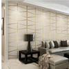 Modern Geometric Pattern Living Room TV Background Wall Velvet Wallpaper Thickened Non-woven 3d Sofa Background Wallpaper