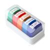 5/8Pcs Parent Signature Teacher Auto-Refilling Stamp Set Homework Teacher Supplies With Storage Tray Graded Classroom Stamps