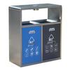 Zhuangtaitai Commercial Stainless Steel Dual-Compartment Waste Bin