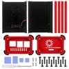 Raspberry Pi 4B Aluminum Alloy Case with Fan - Durable Shell with Tools Included
