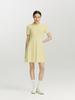 SERGIO TACCHINI W Essential Pique Collared V-Neck Short Sleeve Dress (Yellow)