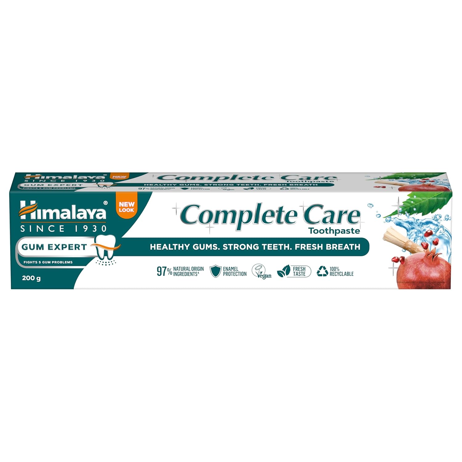 

Himalaya Complete Care Toothpaste 200gm Pack | Strong Teeth Fresh Breath Healthy Gums 12H Germ Protection