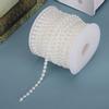 6mm 25m Faux Pearl Bead String Artificial DIY Decoration Accessories for Curtain EntranceWhite