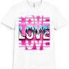 Love T Shirt Retro Neon Pink Pop Art Aesthetic Graphic Tee