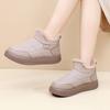TUINANLE Chunky Platform Sneakers for Women Warm Fur Thick Sole Lace Up Casual Shoes