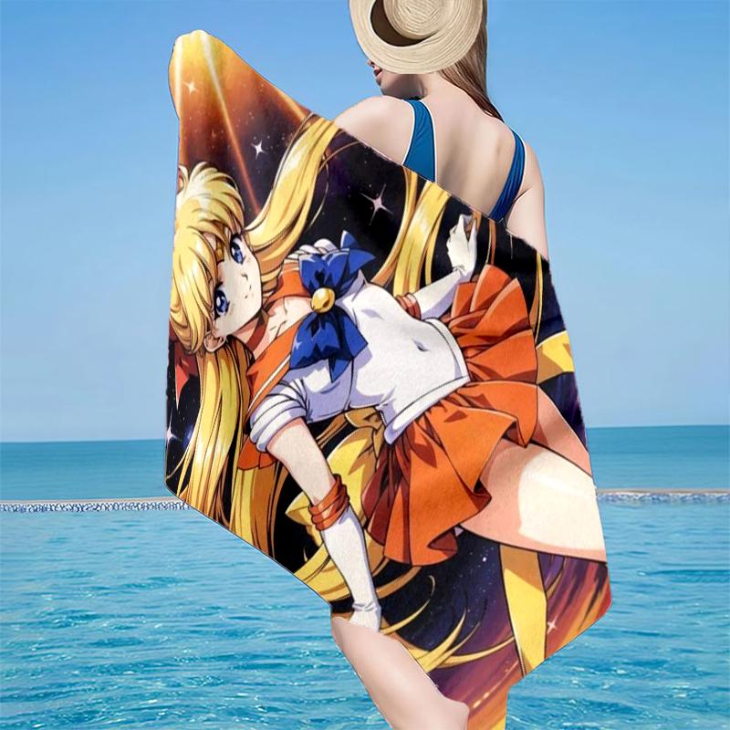 Christmas anime Princess Beach Towel, Super Soft Microfiber, Gift for Her/Him, Birthday, for Pool, Beach, Travel, Home Decor Fan gifts
