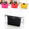 Portable Dumpling Cosmetic Case Nylon Foldable Makeup Bag With Handheld Design For Travel Use