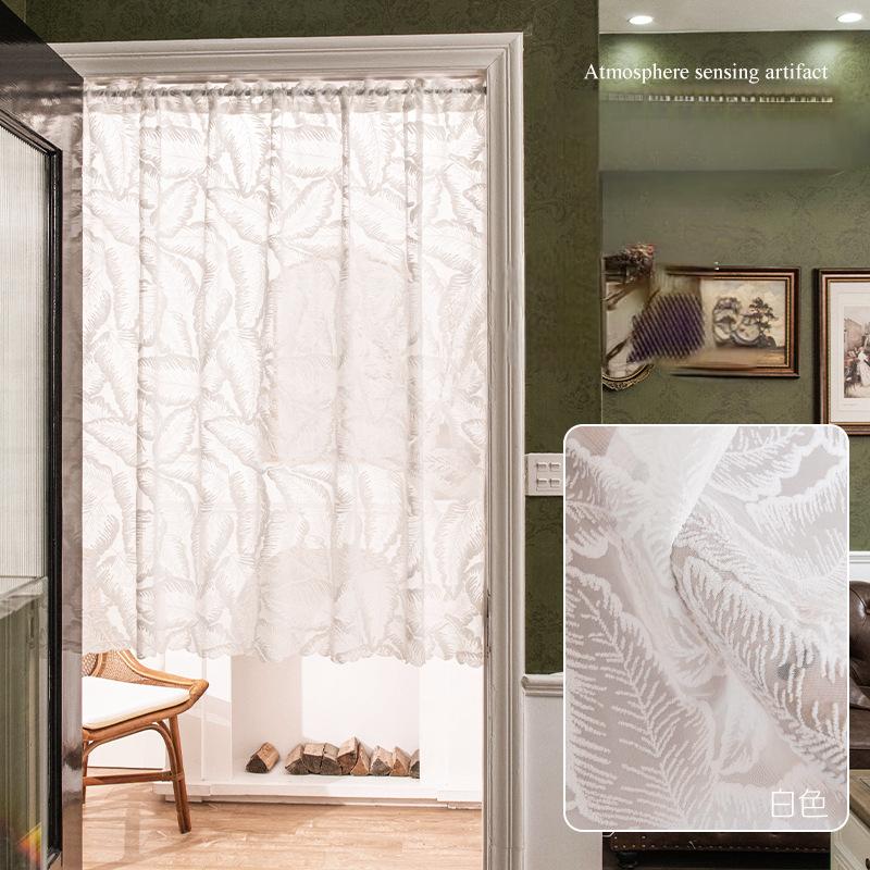 2025No-Drill Door Curtain Partition Curtain Bedroom Sheer Curtain Living Room Blocking Curtain Sheer Door Curtain