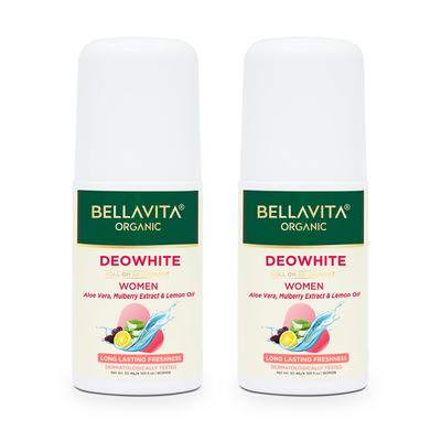 Deodoranti roll-on da donna (2x50 ml), Deowhite Deodorante Roll On Set da donna,