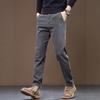 Men's Light Casual Pants Straight Slim Pants Men's Autumn Velvet Drape High-end Men's Casual Pants