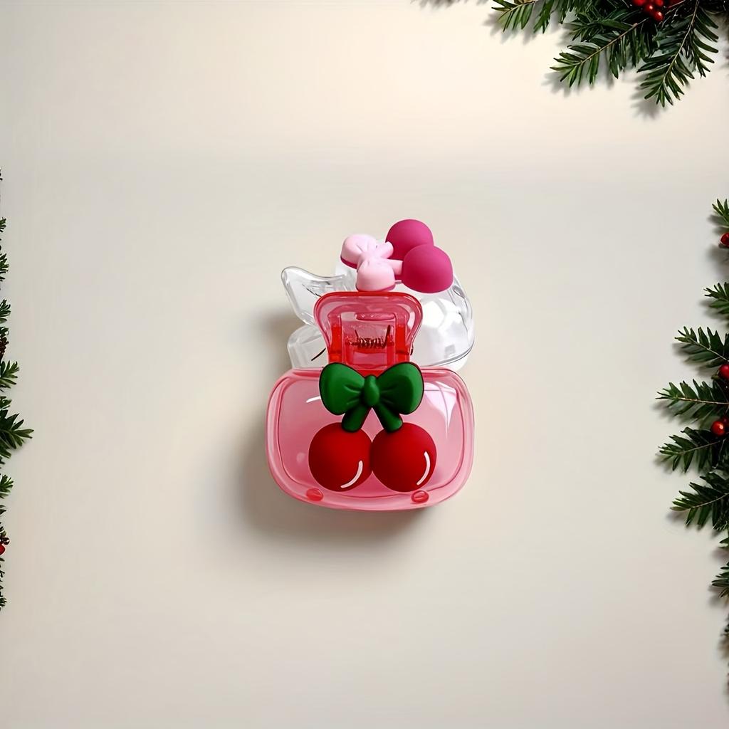 Cute Cherry Design Toothbrush Holder, Cherry Pattern, Protects Toothbrush Head, Features Dual Holes for Drainage and Ventilation