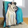 French Bulldog Digital-printed Polyester Bedroom Velvet Flannel Soft Sofa Cover Blanket Fleece Soft Sofa Cover Blankets for Beds