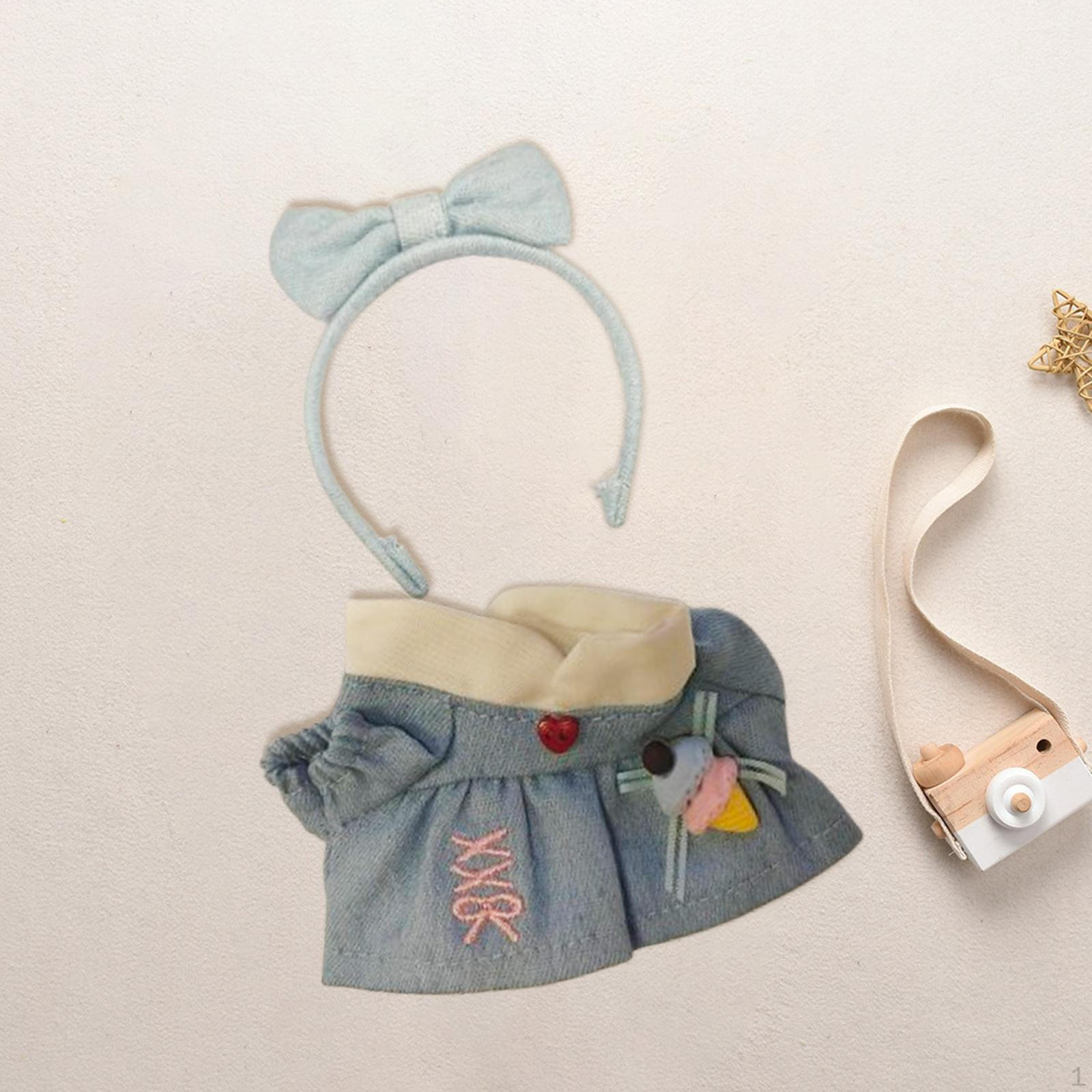 

Плюшевая кукла платье комплект одежды создай свою собственную куклу фото реквизит для 6.69 дюймов синий