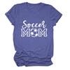 Soccer Mom European and American Crew Neck Women's Casual Loose Short-sleeved eBay Foreign Trade Spot Large Size Comfortable T-shirt