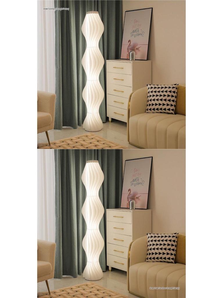 Nordic Cream Grass Skirt Floor Lamp for Bedroom & Living Room - High-End INS Style Atmosphere Decor.