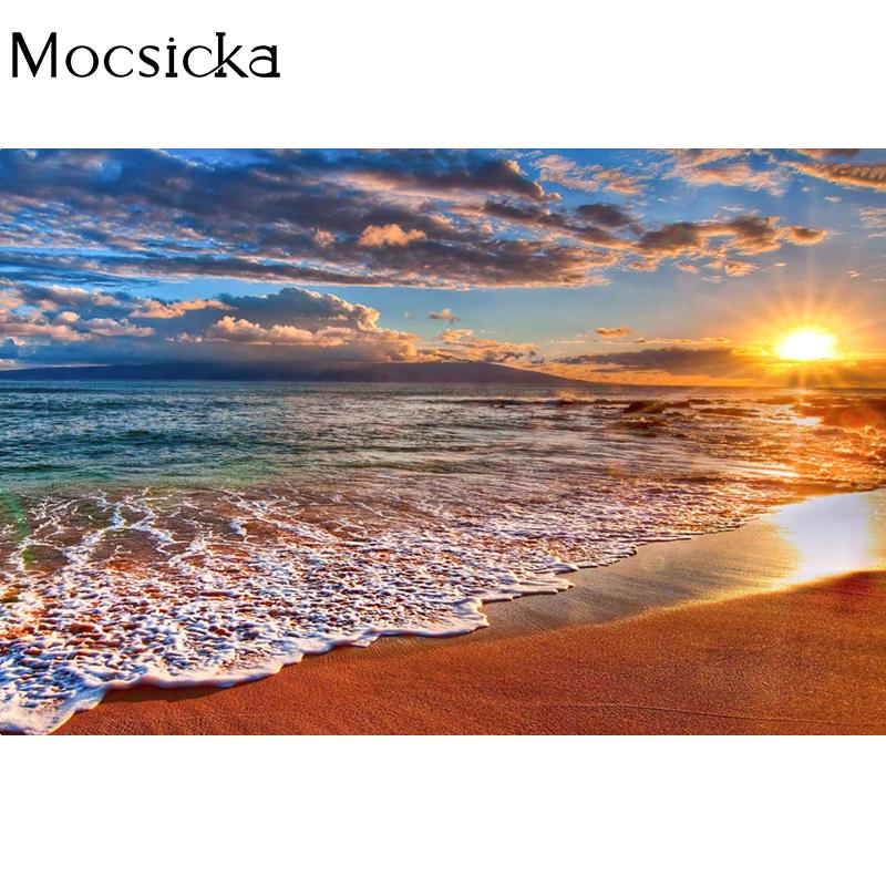 Mocsicka Natural Scenery Photography Background Sunny Beach Decoration Portrait Backdrop Professional Prop Studio