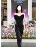 Feather Tube Top French-Style Celebrity-Inspired Slimming Evening Dress for Women