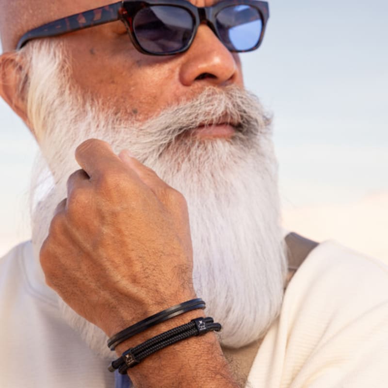 PIG & HEN Double Little Louis Bracelet - Black X Black