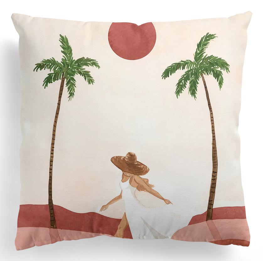 Home Kissenbezug, quadratisch, Bürodekoration, Kissenbezug, abstrakte Malerei, Druckmuster, Dekoration