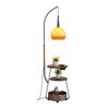 Oeny Retro Arc Vloerlamp met Afstandsbediening en Dimfunctie