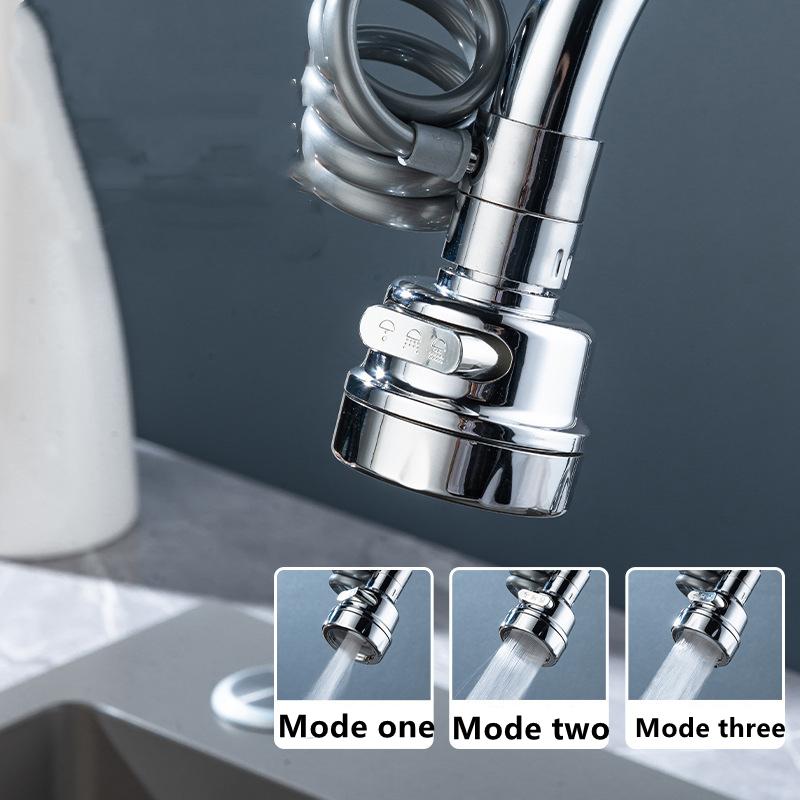 2Pcs 45cm Universal Sink Faucet 360 Degree Rotation Filter Extension Tube Shower Water Saving Tap Universal Kitchen Bathroom Acc