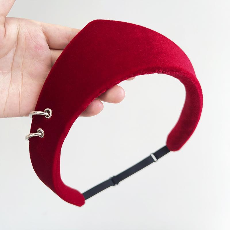 Crown Velvet Headband For Women European And American British Retro Hairpin Headband For Girls Home Leisure Headwear Gift