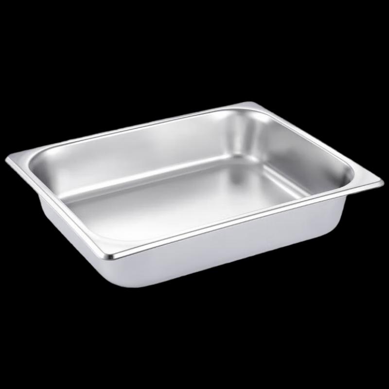 304 Stainless Steel Rectangular Buffet Food Pan with Lid