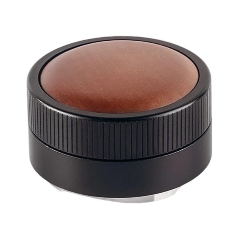 

Coffee Grounds Leveler Real Wood Stainless Steel Materials Quick Setup Coffee Powder Leveler Tool for Espresso Machines 53mm