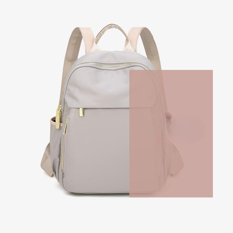 Spring and Summer New Simple and Versatile Large Capacity Lightweight Commuting Oxford Cloth Backpack for Women's Casual Travel Backpack