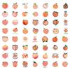 55 New Peach Fruit Graffiti Stickers Decorative Skateboard Suitcase Helmet Stickers