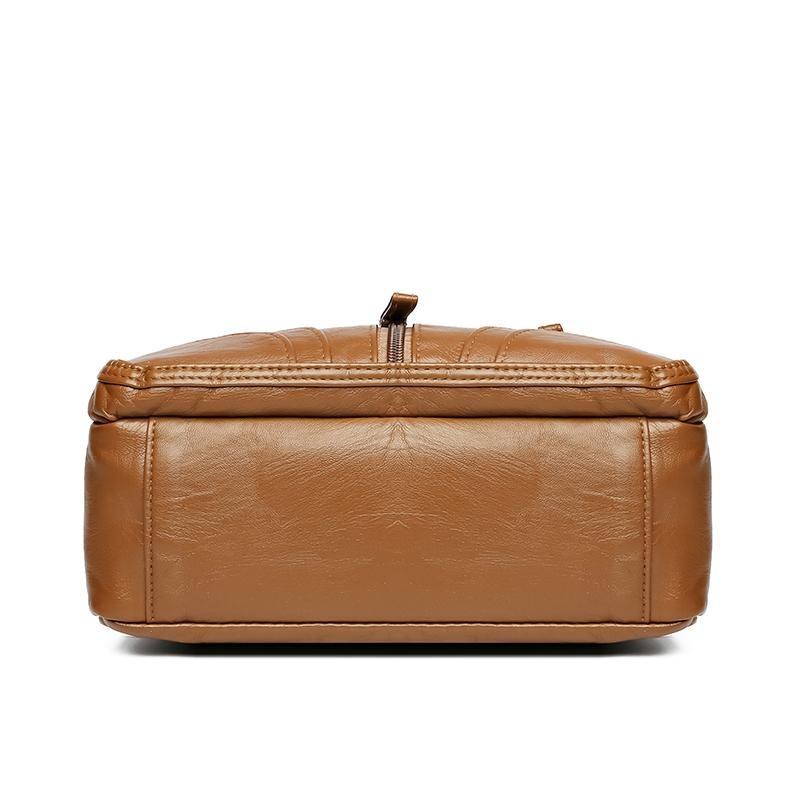 Dámská taška s více kapsami Velkokapacitní Pu Malá Čtvercová taška Crossbody Taška Taška přes rameno pro matku středního věku