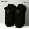 Unisex Summer No-Show Socks: Black, White & Gray Low-Cut Polyester-Cotton Blend