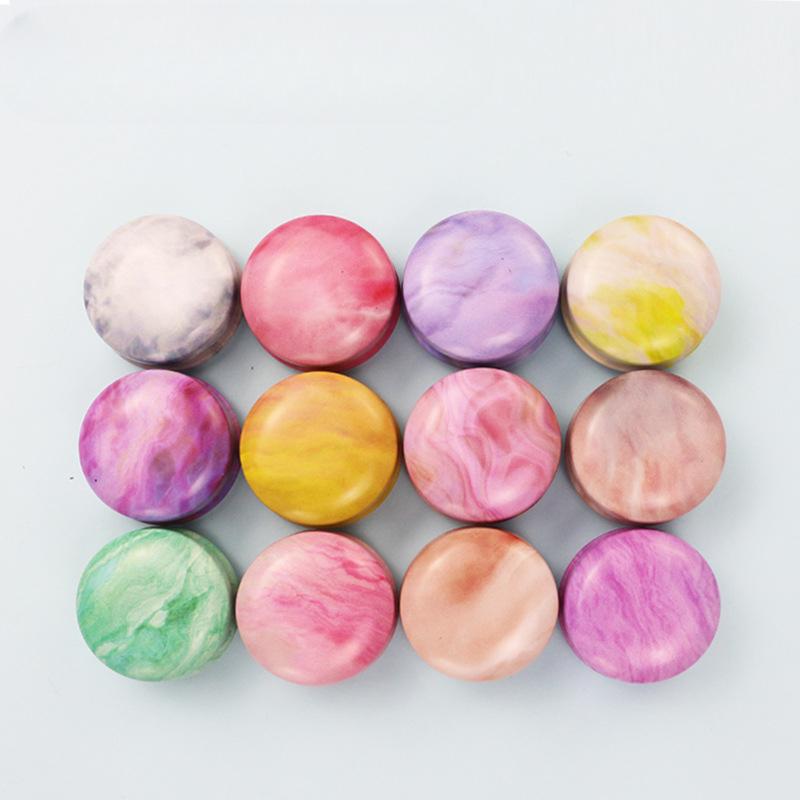 12pcs Mini Aromatherapy Candle Circular Small Iron Box Homemade Mint Cream Packaging Box Tinplate Small Round Iron Can Box